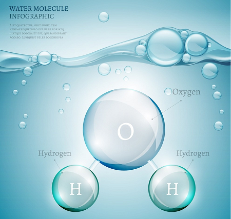 Agua para la desintoxicación de agua rica en hidrógeno.