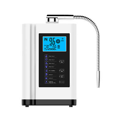 Dispensador de agua alcalina pH para el hogar de 7 placas de color dorado EHM-729